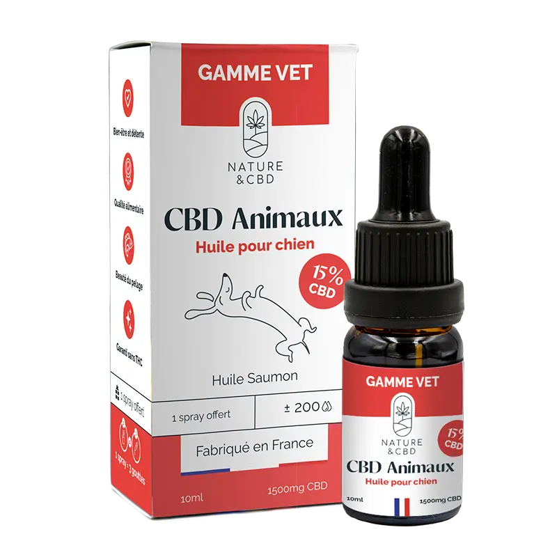 Huile CBD Animaux 15% - Chiens