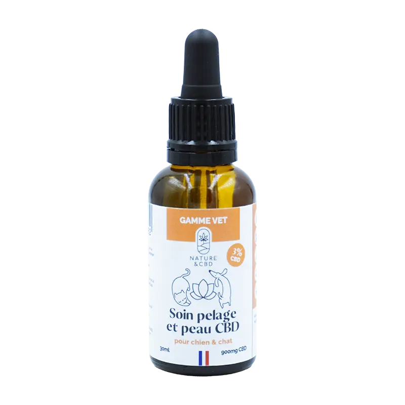 Soin peau et pelage CBD 3% - Chiens & Chats