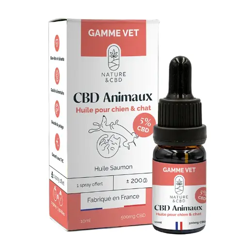 Huile CBD Animaux 5% - Chiens & Chats